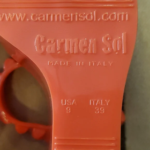 Carmen Sol Tonino Wedge Sandal Left Size 9/39 Right Size 10/40 - Picture 5 of 9